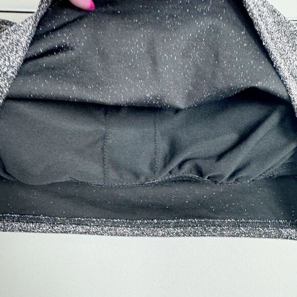 VICTORIA’S SECRET PINK | NEW Black Shimmer Two Piece Swimsuit Women’s Size M - Picture 8 of 16